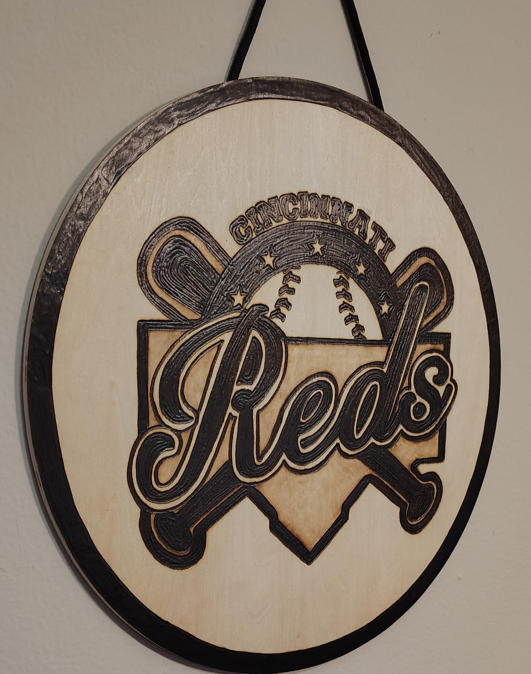 Cincinnati Reds Baseball Home Plate wall Art